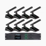 LAX UM-M180F 一拖八无线双振膜会议话筒