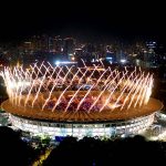 雅加达亚运会体育场音箱灯光系统